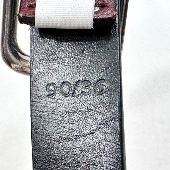 Vintage 1980's Levi's Brown Belt w/Metallic Silver Dots - Size 36 - Picture 7 of 7